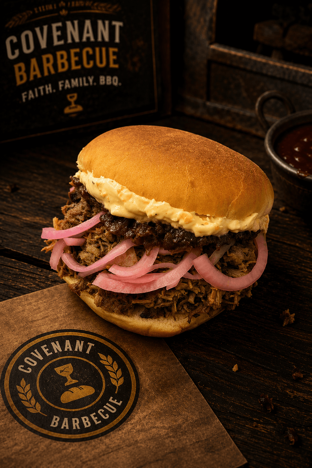 The Boss barbecue sandwich