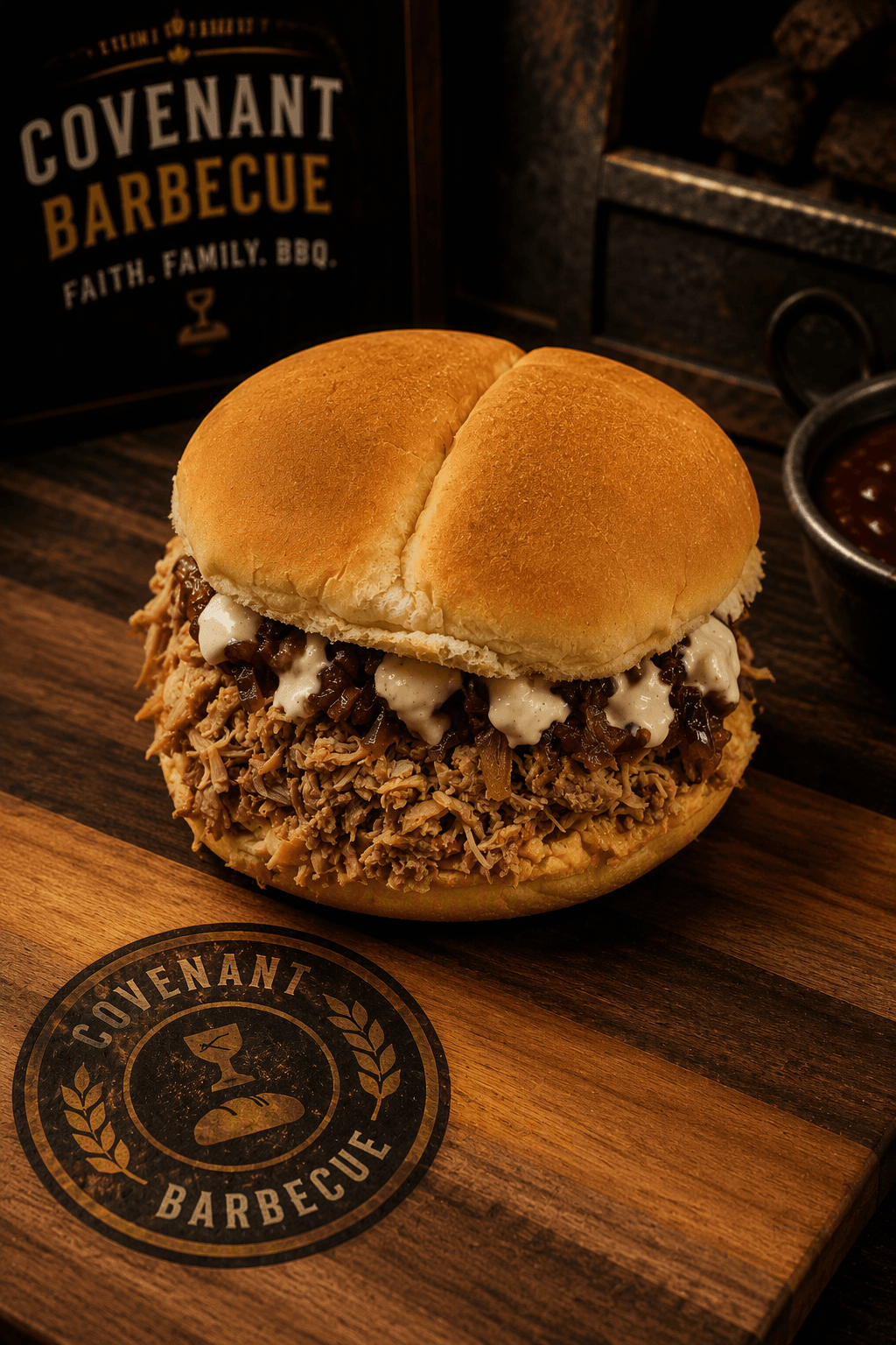 The Hei Hei barbecue sandwich